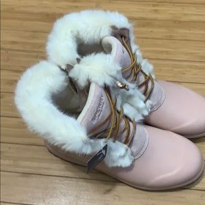 Sperry fur lined duck boots